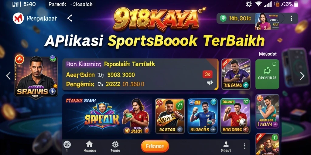 Screenshot utama 918KAYA menampilkan antarmuka pengguna yang menarik dan intuitif.