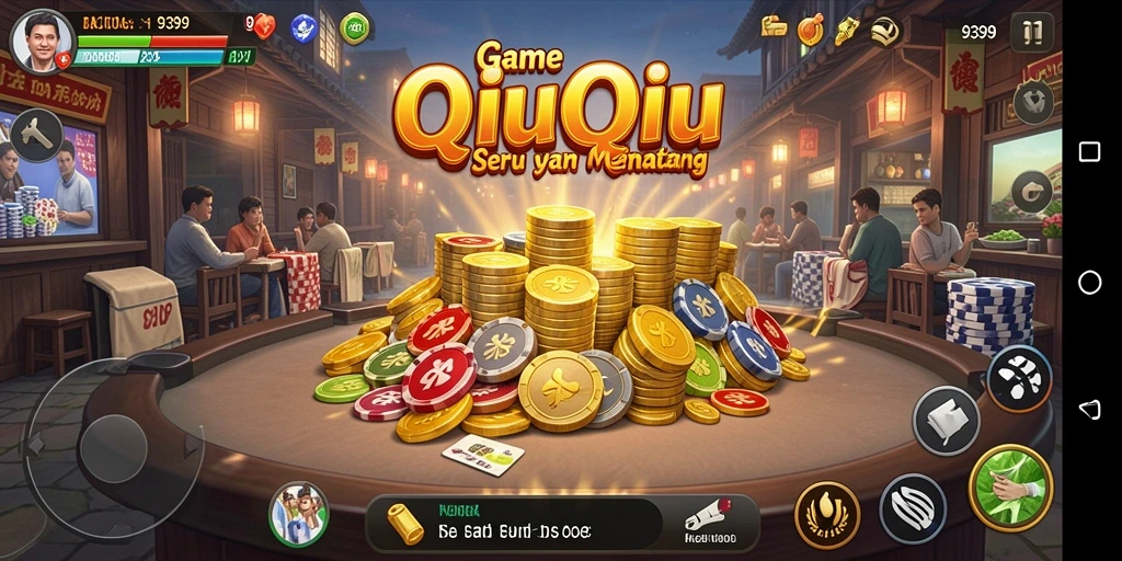 Screenshot gameplay QiuQiu yang seru dari 9399.