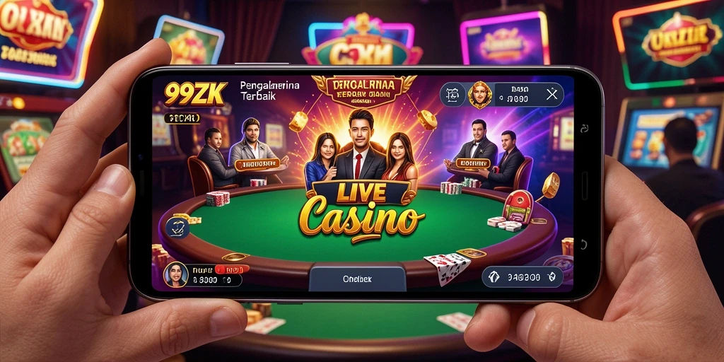 Screenshot gameplay Live Casino yang menarik di 99ZK.