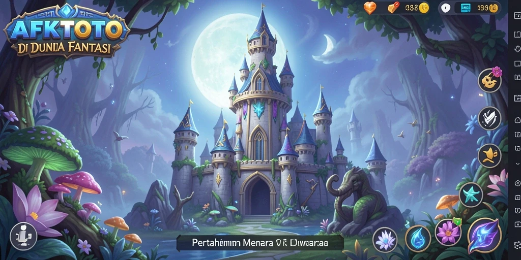 Tampilan gameplay yang mendebarkan dari AFKTOTO dalam Tower Defense.