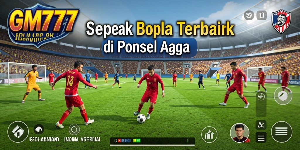 Gameplay GM777 yang menampilkan pertandingan sepak bola yang mendebarkan.