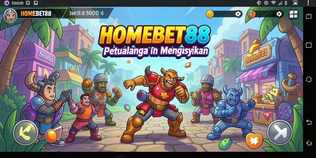 Screenshot bermain HOMEBET88 yang menunjukkan aksi seru dalam gameplay.