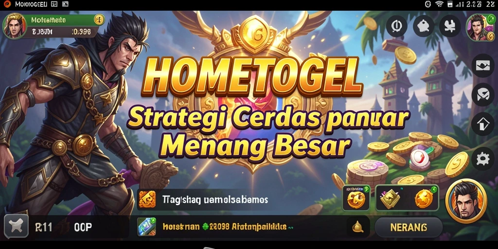 Tangkapan layar gameplay HOMETOGEL menampilkan aksi strategis yang mendebarkan.