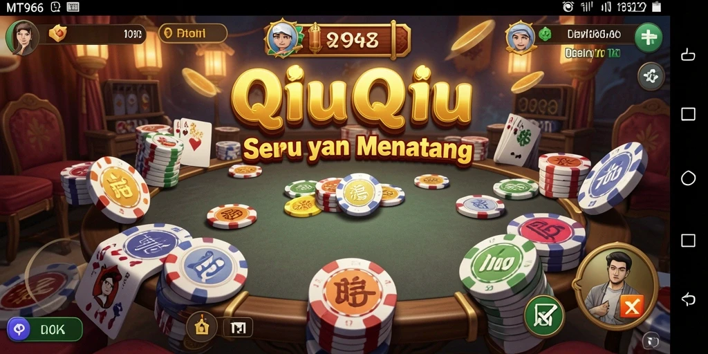 Screenshot utama MT966 menampilkan gameplay QiuQiu yang dinamis dan menarik.