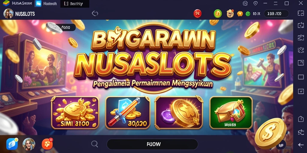Tampilan screenshot NUSASLOTS yang menunjukkan gameplay simulation yang menyenangkan.