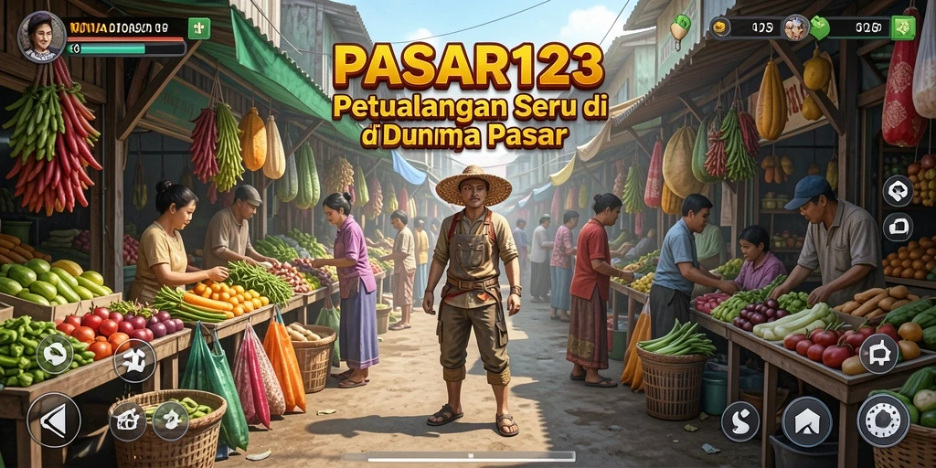 Tampilan gameplay PASAR123 yang menarik dan penuh warna.