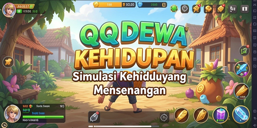 Tampilan gameplay menarik dalam QQDEWA yang menunjukkan interaksi karakter.