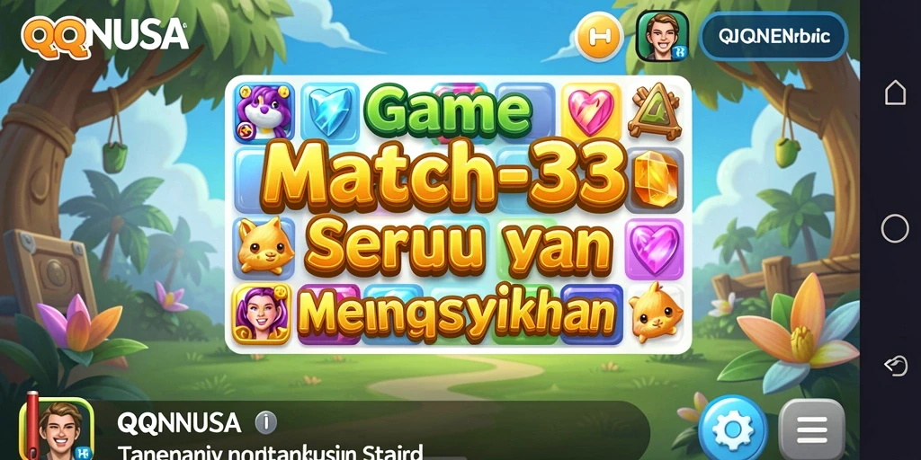 Tampilan gameplay menantang dalam QQNUSA yang seru.