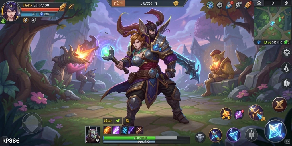 Gameplay seru RP886 di dunia ARPG yang menakjubkan.