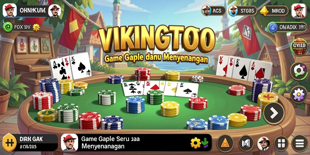 Tampilan menarik gameplay VIKINGTOTO dengan fitur gaple inovatif.